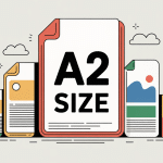 Illustration vectorielle format a2 size et autres formats papier