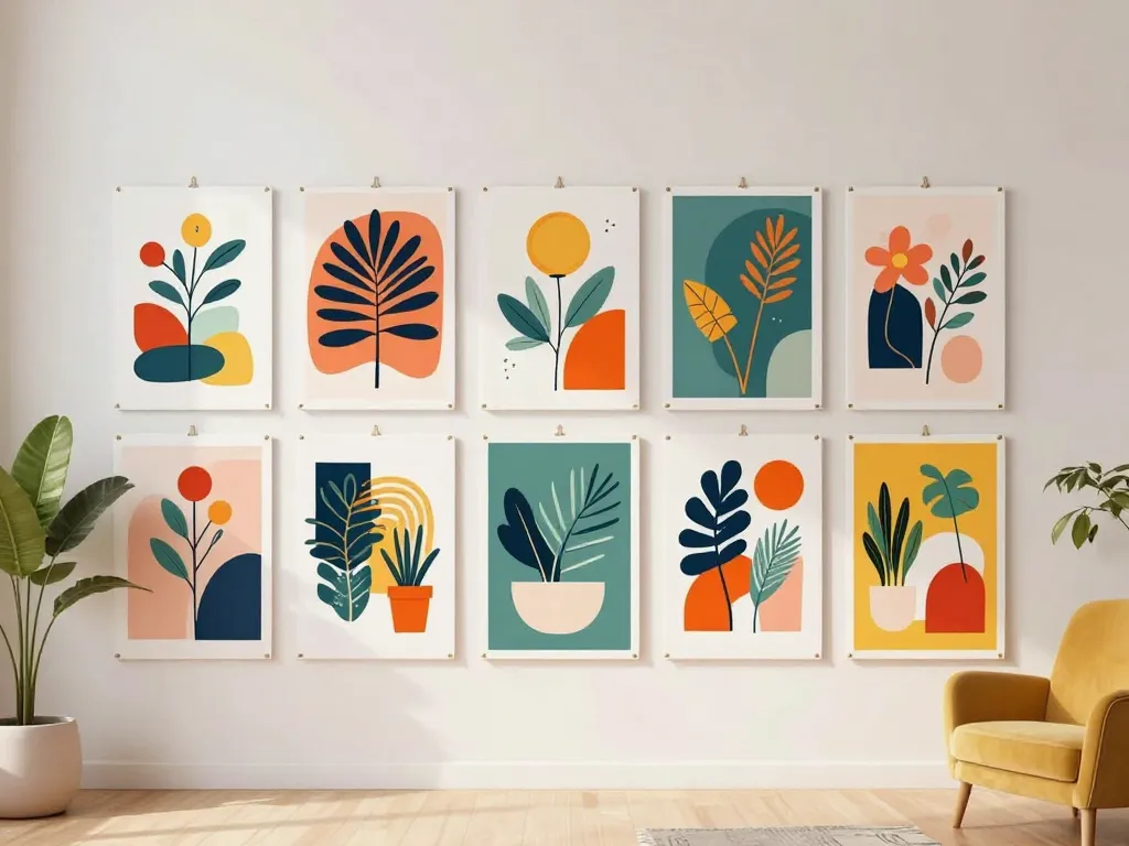 Scène produits affiches et posters a2 size en déco murale