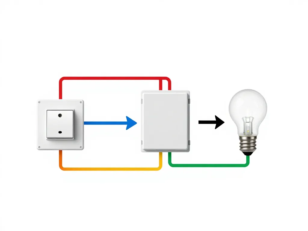 Schéma câblage interrupteur sur circuit existant