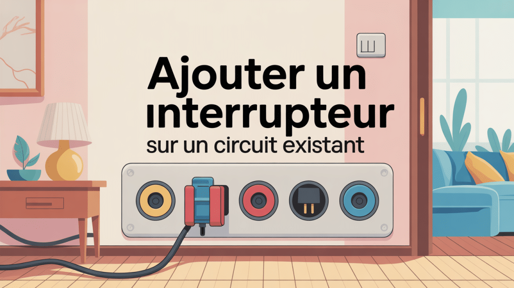 Illustration ajout interrupteur sur circuit existant