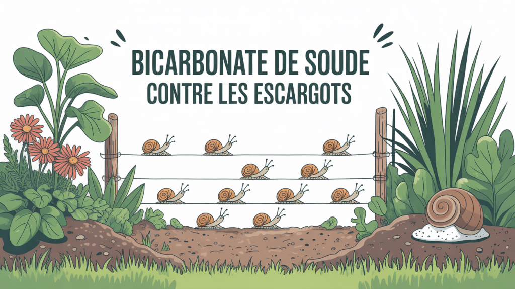 bicarbonate de soude contre les escargots illustration protection potager
