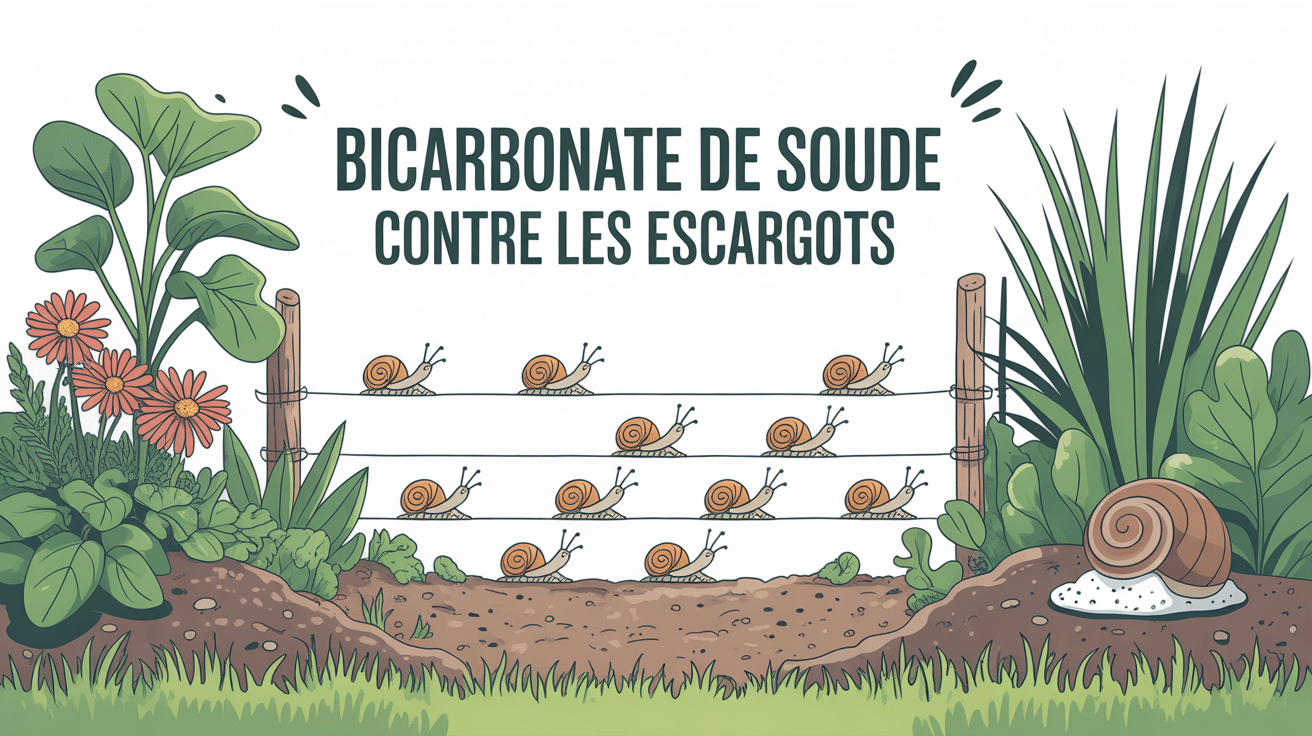 bicarbonate de soude contre les escargots illustration protection potager