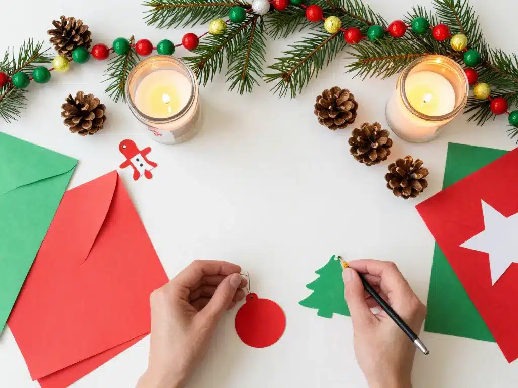 bricolage noel fabrication déco simple matériel recyclé