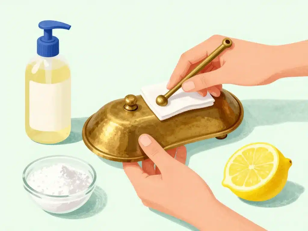 comment nettoyer du laiton avec vinaigre citron bicarbonate