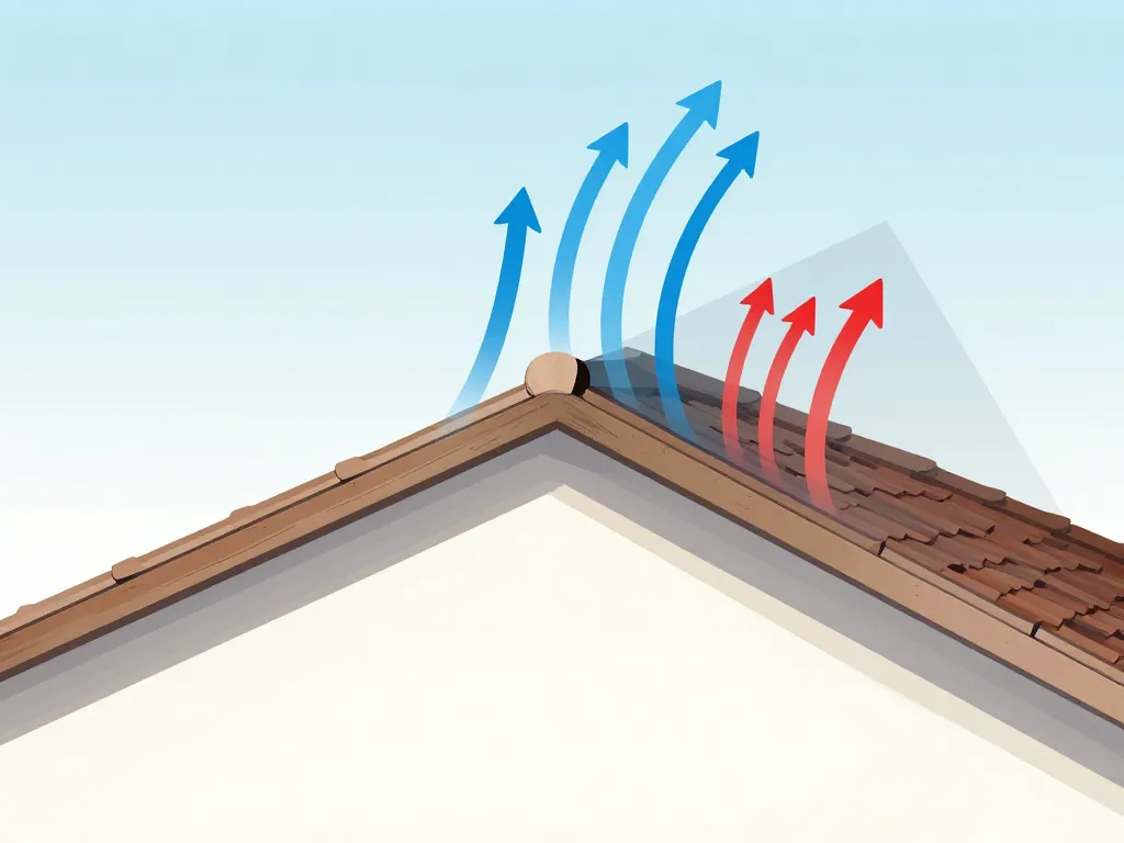 diagramme faitage toiture ventilation et protection eau