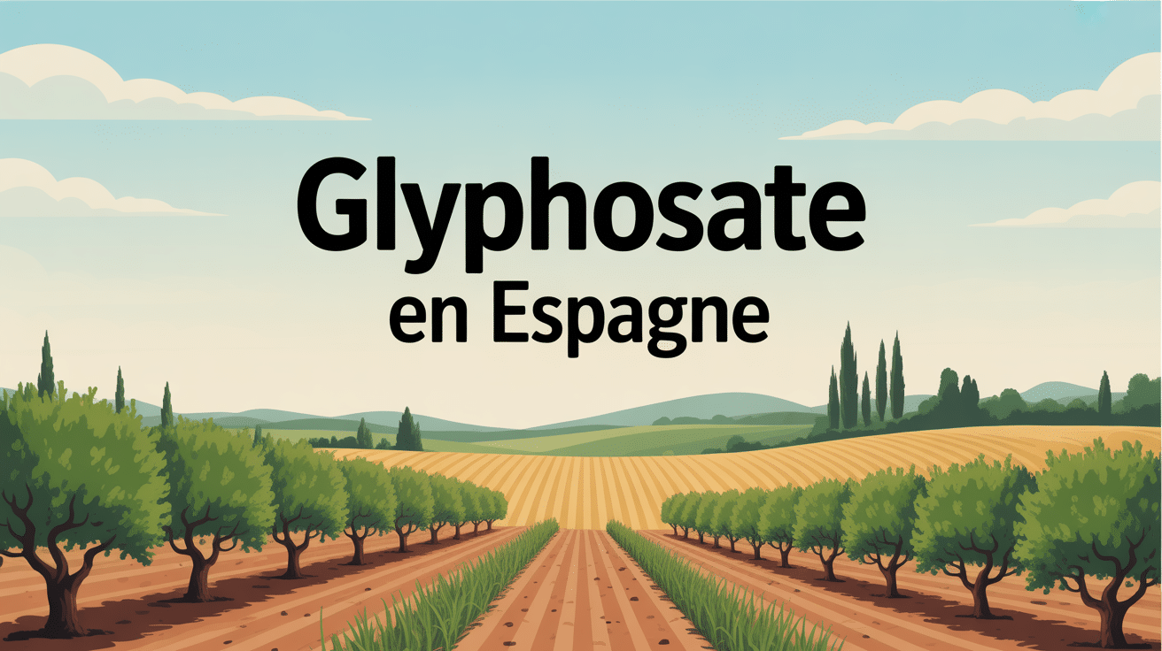 glyphosate espagne illustration paysage agricole réglementation