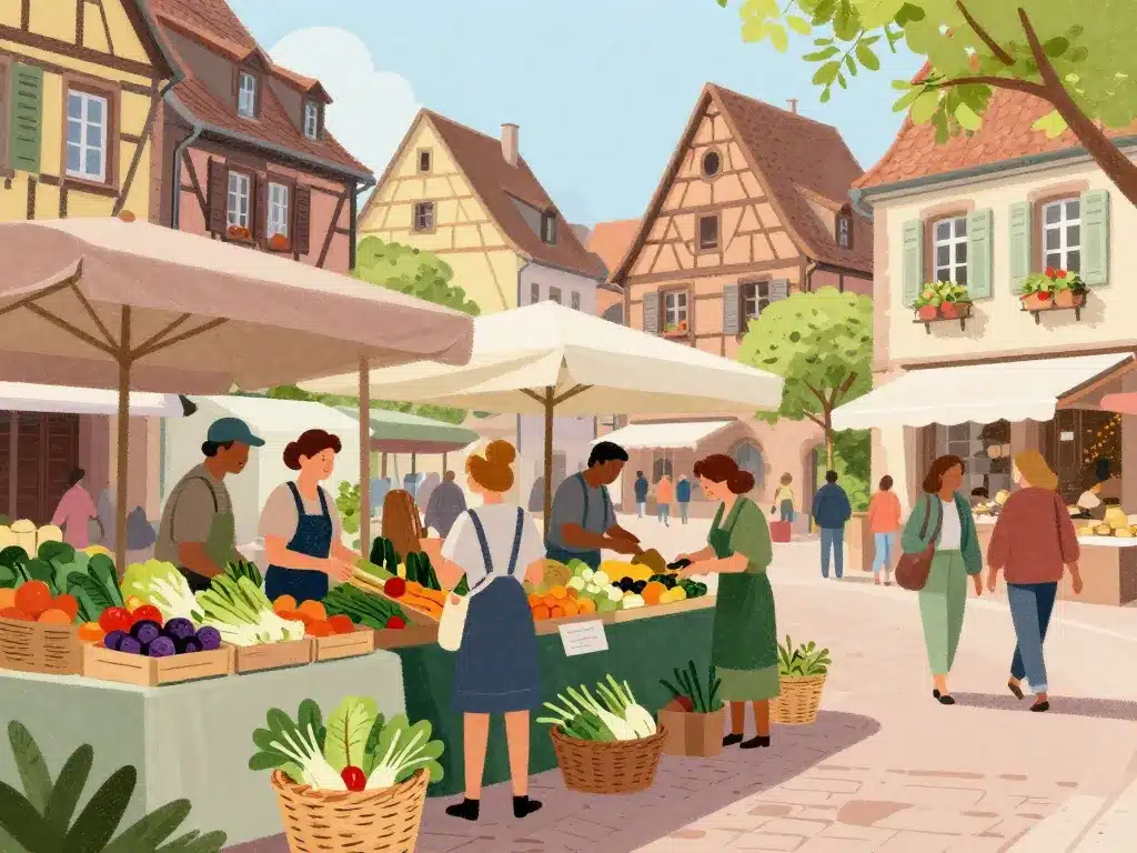 les maraichers colmar marché local producteurs