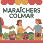 les maraichers colmar stand marché légumes
