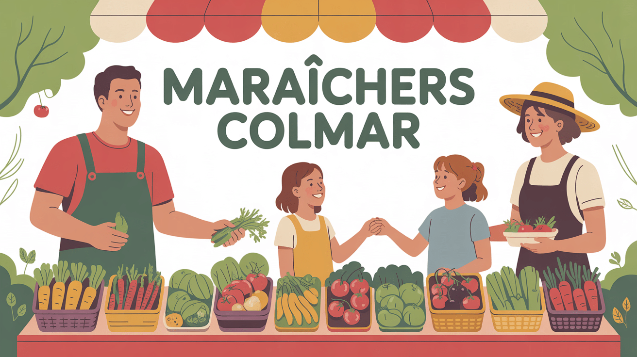 les maraichers colmar stand marché légumes