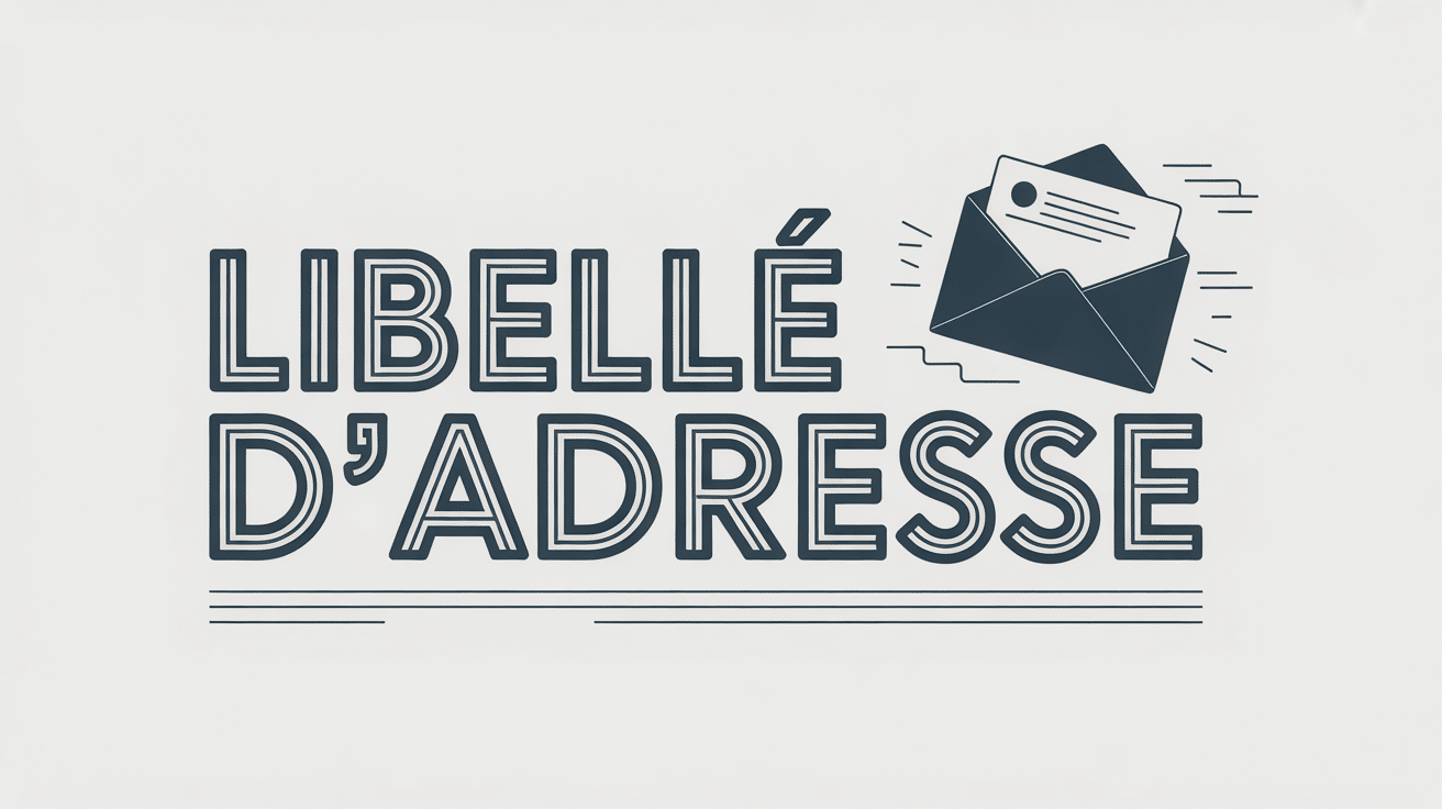libellé adresse illustration normes postales