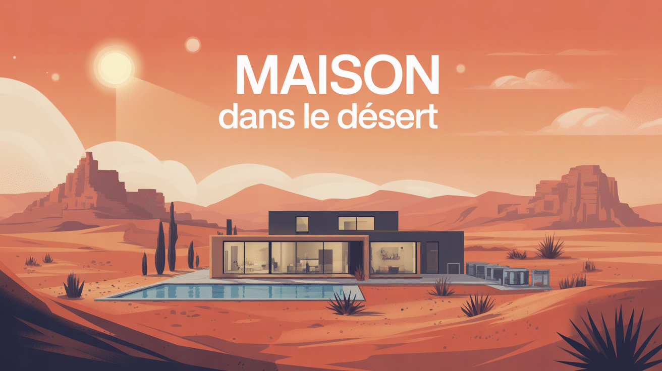 maison dans le desert moderne gestion eau energie