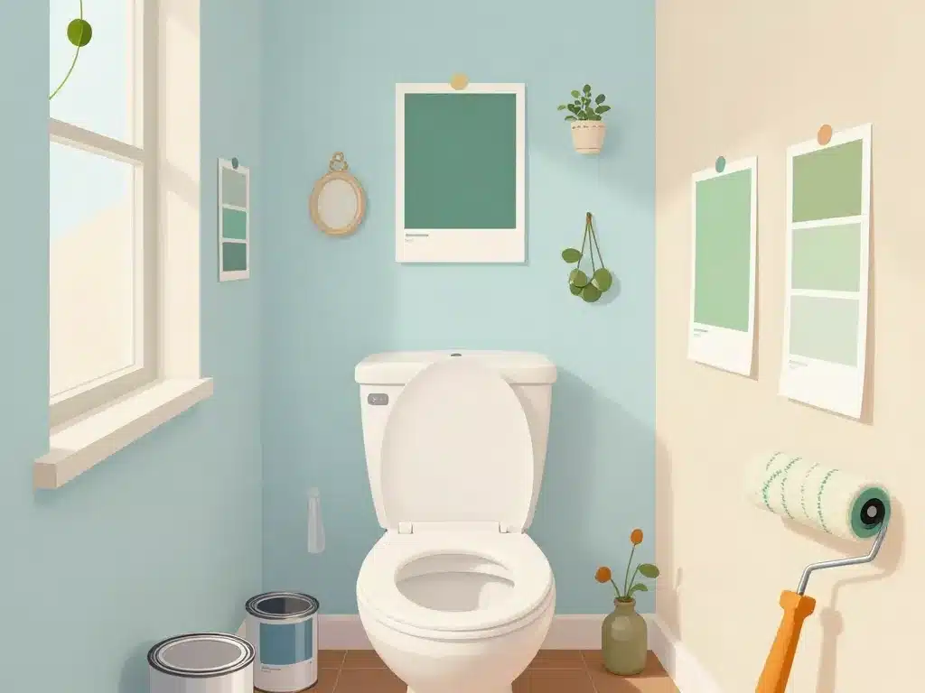 peindre des toilettes couleurs harmonieuses