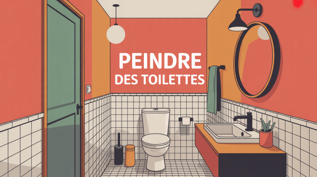 peindre des toilettes image contemporaine rénovée