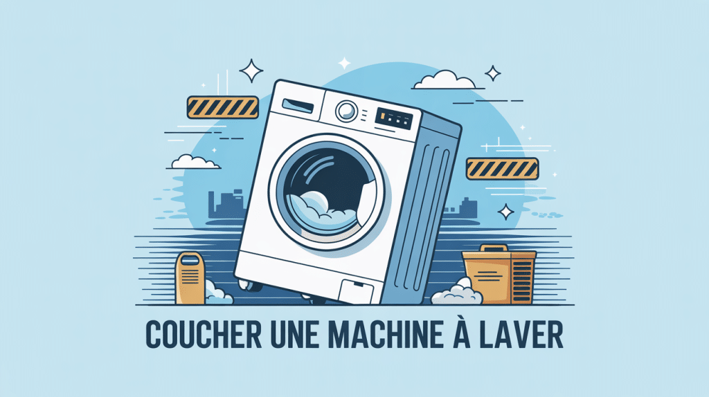 peut on coucher une machine à laver illustration transport sécurisée
