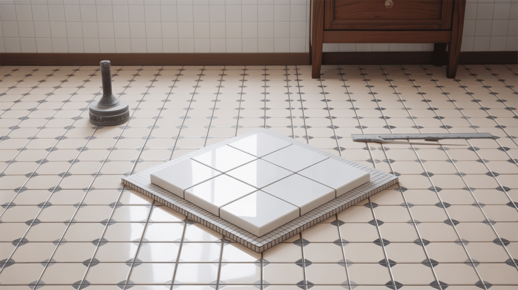 poser du carrelage sur du carrelage inconvénients illustration technique