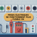 prises électriques ne fonctionnent plus pourtant fusible ok mur prises illustration