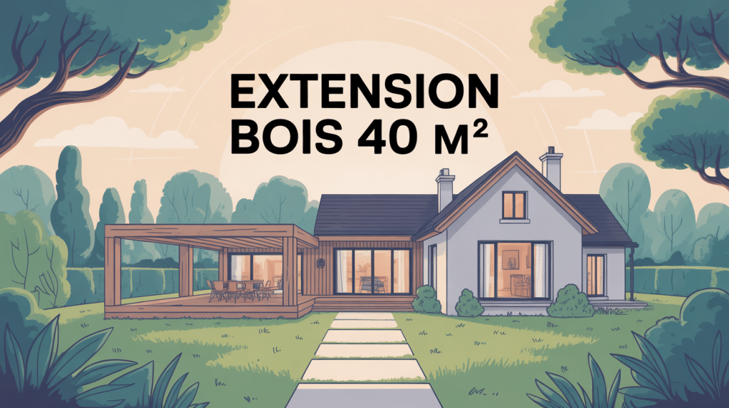 prix extension bois 40m2 illustration maison ossature bois