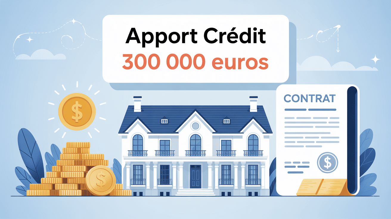 Illustration principale quel apport pour emprunter 300 000 euros