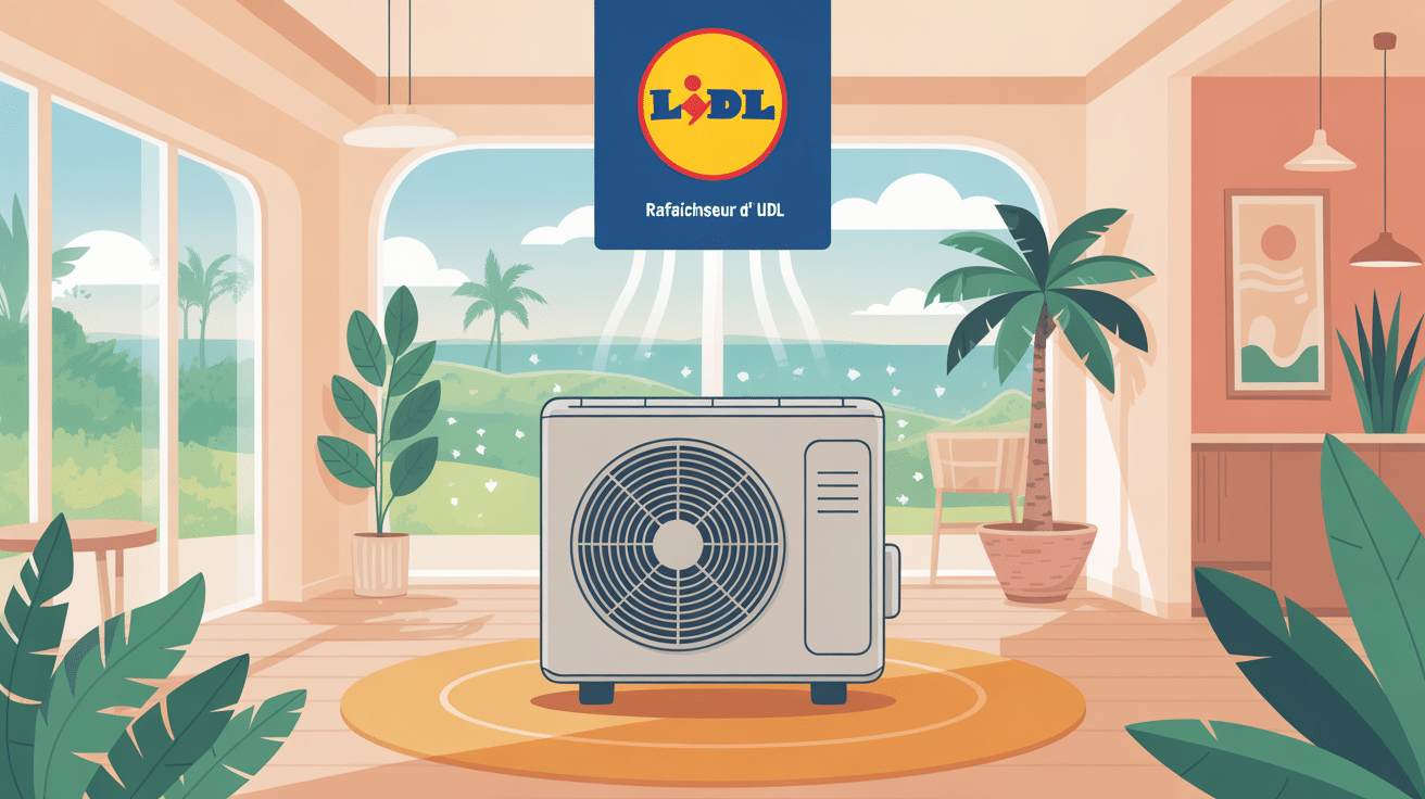 rafraichisseur d'air lidl diffusant fraîcheur en été