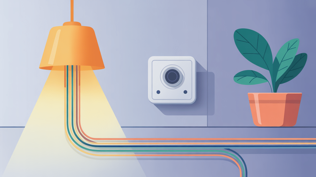 schema d'un detecteur de mouvement pour éclairage filaire