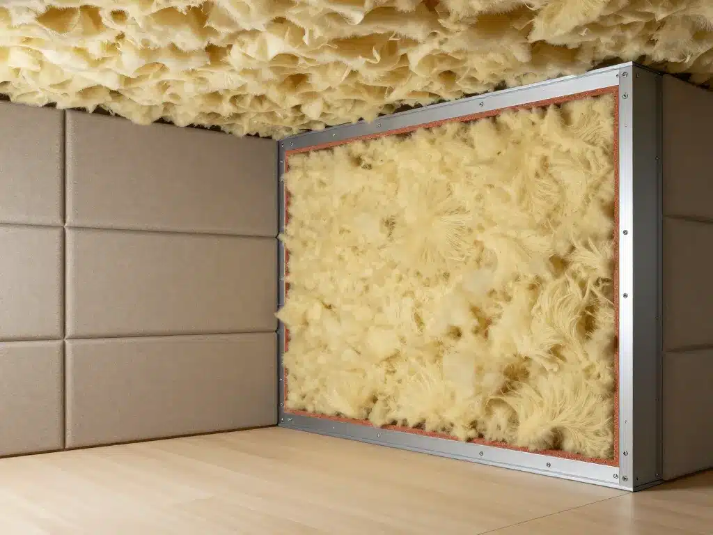 schéma insonoriser une pièce isolation phonique murs et sols