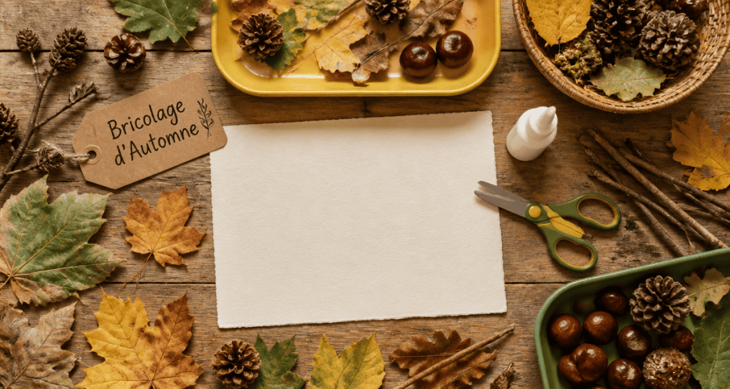 bricolage automne maternelle feuilles et matériel