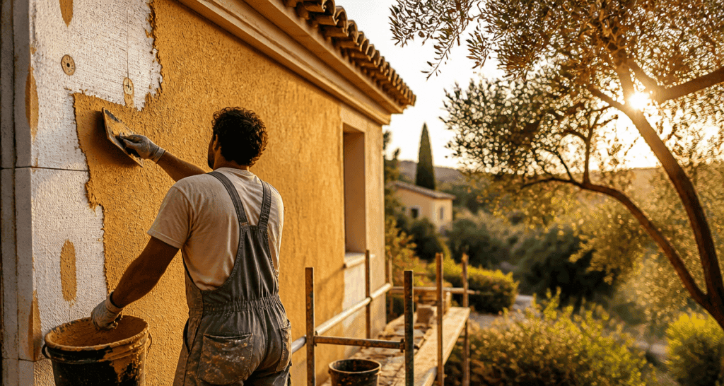 crepi isolant applique sur facade