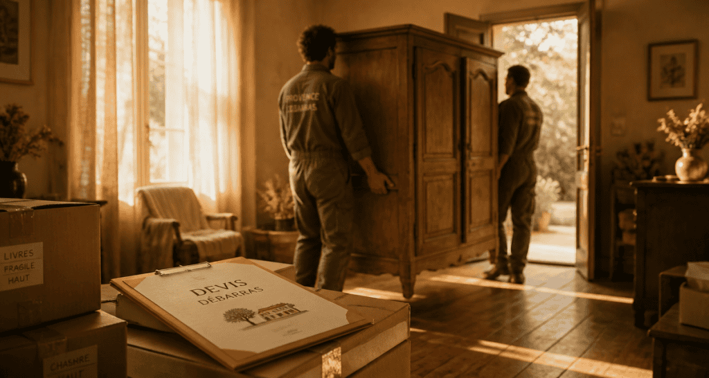 Debarras maison armoire cartons professionnels