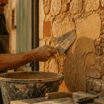 enduit sur brique application artisanale