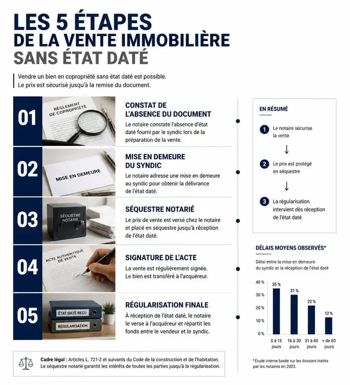 Processus de vente immobilière sans état daté : étapes clés