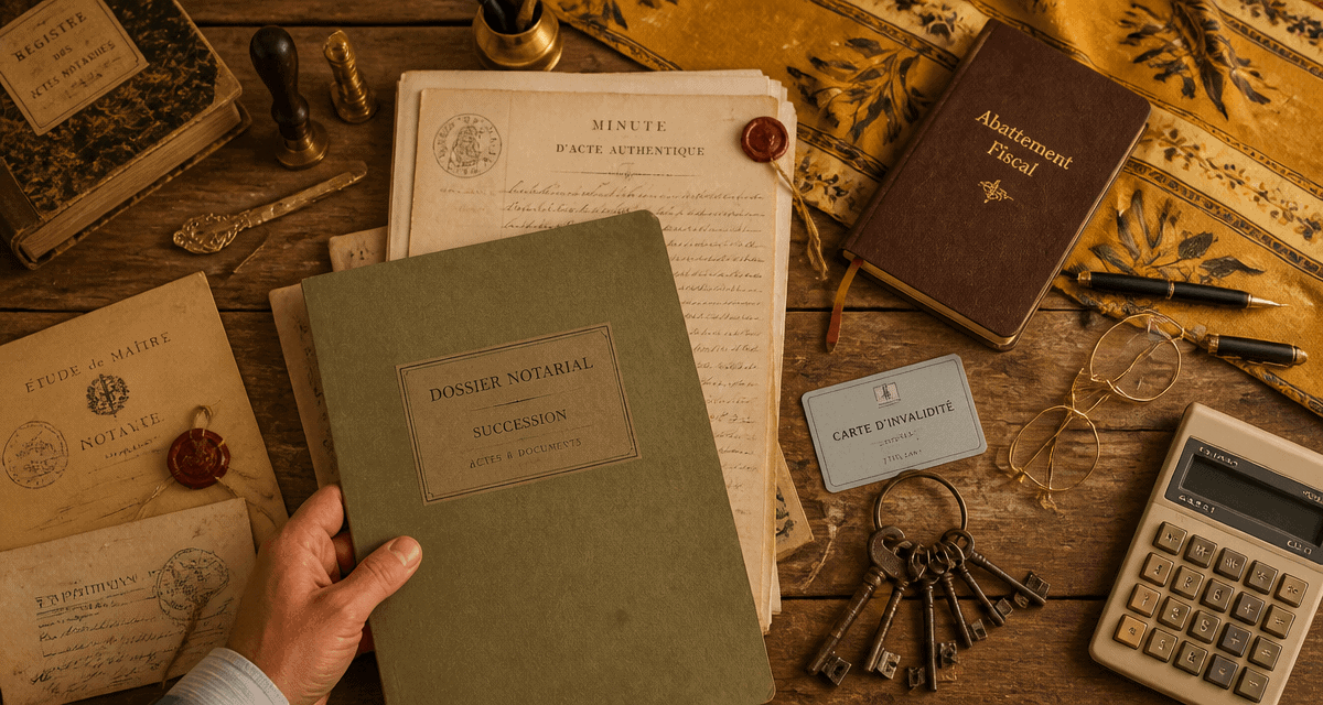 frais de notaire et invalidité carte et documents