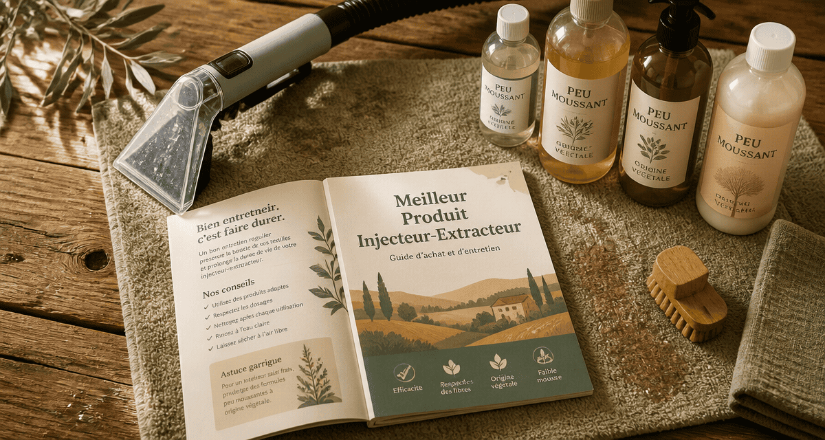 meilleur produit pour injecteur extracteur avec accessoires sur table