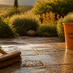 nettoyage dalle terrasse javel balai brosse sur dalle béton