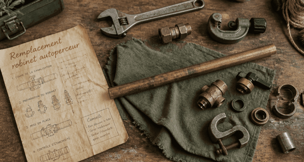 robinet autoperceur interdit sur plan de travail atelier