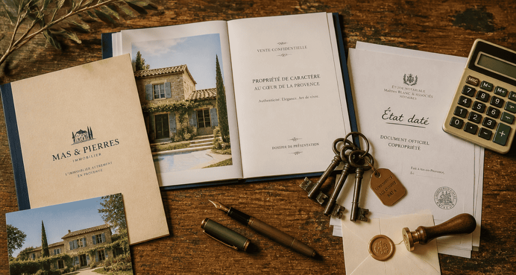 vente sans état daté table dossier clés