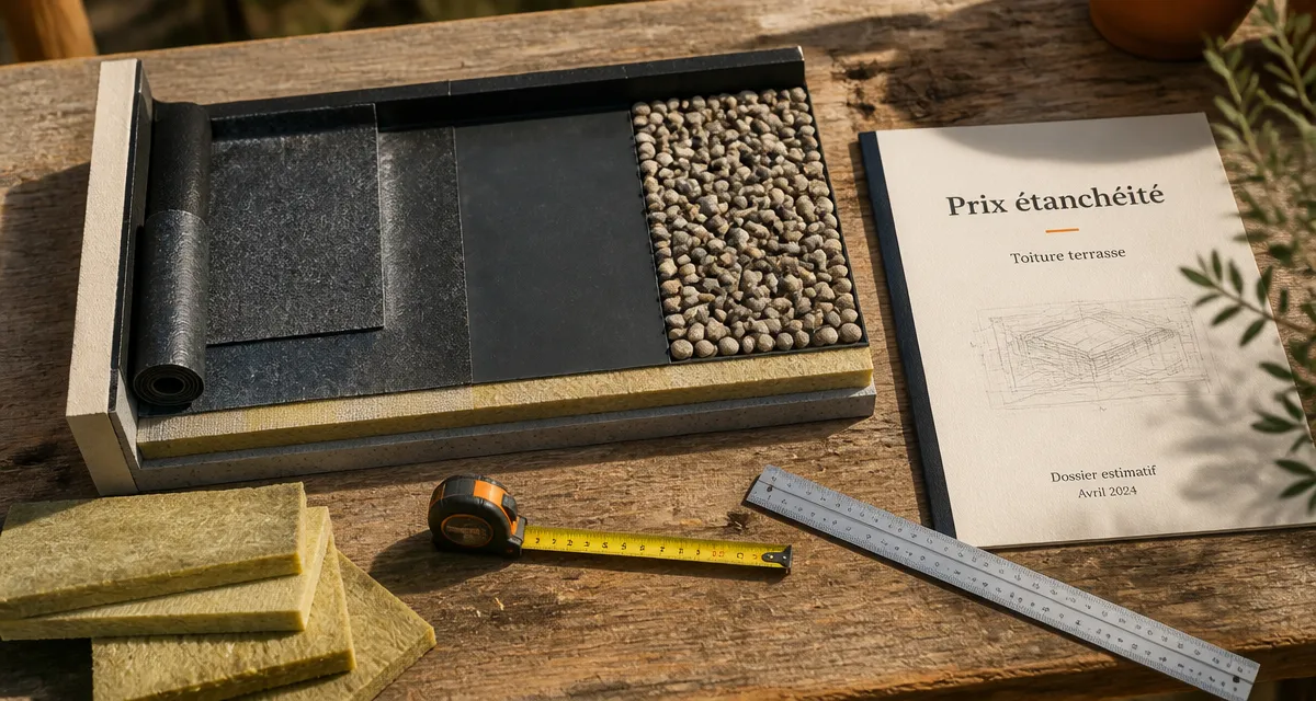 Étanchéité toit terrasse : prix au m2, membrane bitume et EPDM