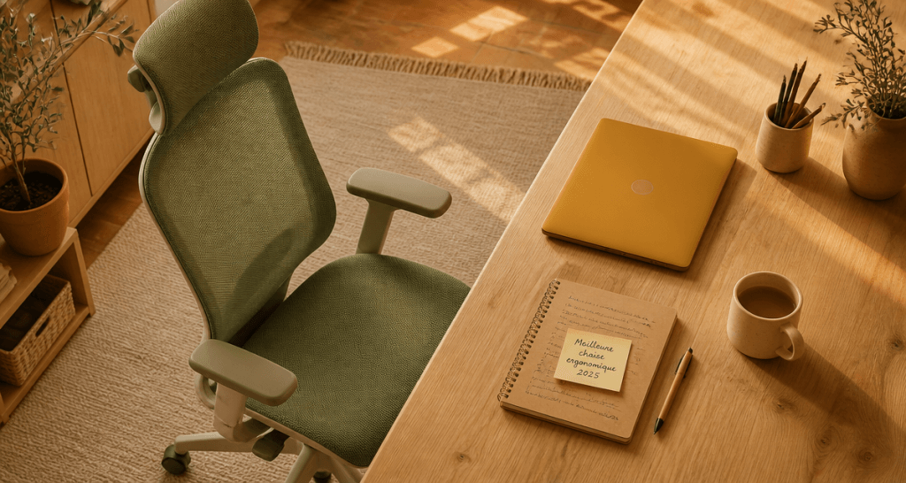 meilleur chaise ergonomique 2025 sur bureau bois