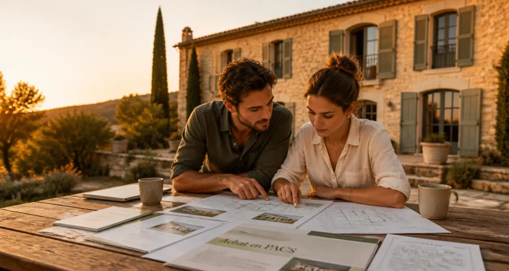 pacs avantage achat immobilier couple terrasse provence