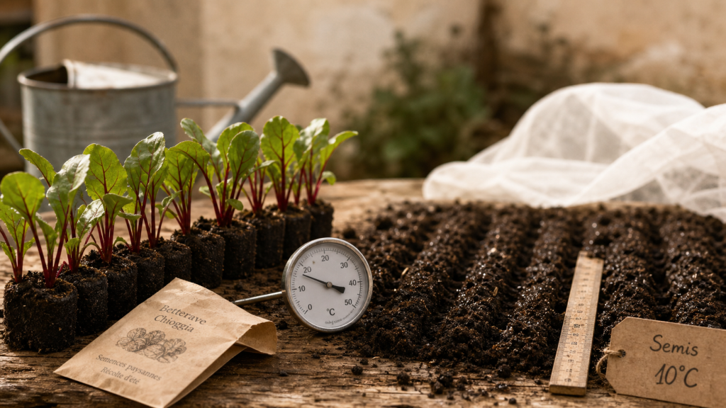 Quand planter betterave : semis à 10°C au sol, éviter la montée en graine