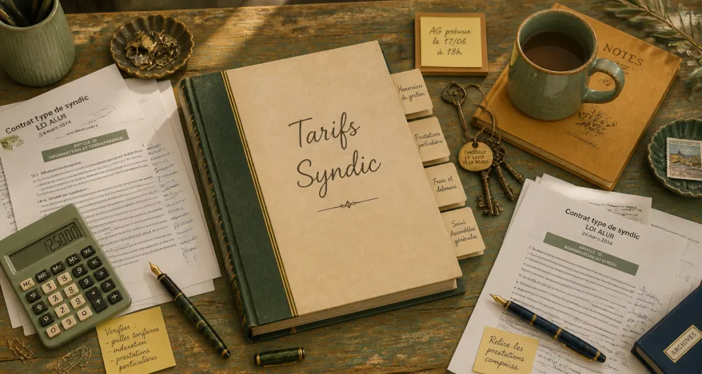 tarif syndic petite copropriété dossier et calculatrice