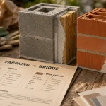 Brique ou parpaing : comparaison budget et confort d’été RE2020