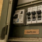Disjoncteur chauffe-eau position dans un tableau électrique