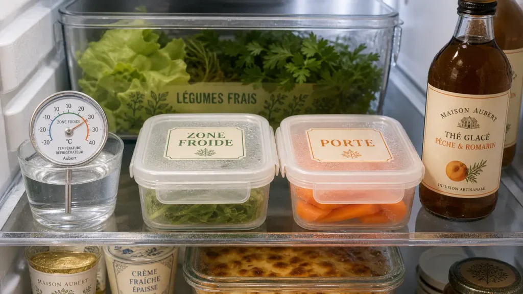 Frigo plus froid en haut ou en bas : zone froide et porte