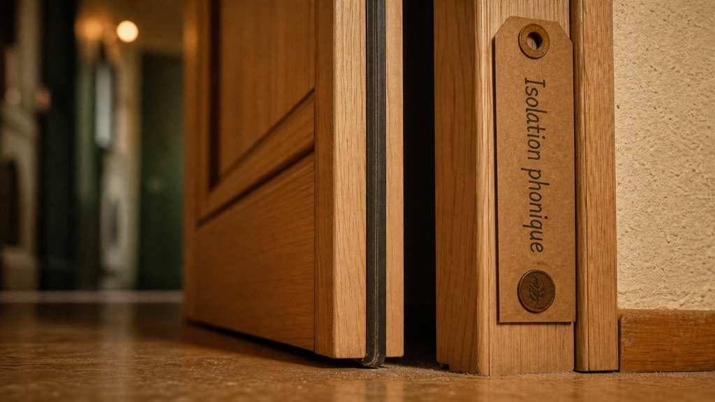 Isoler phoniquement une porte : joint au bas et dormant pour couper les fuites sonores