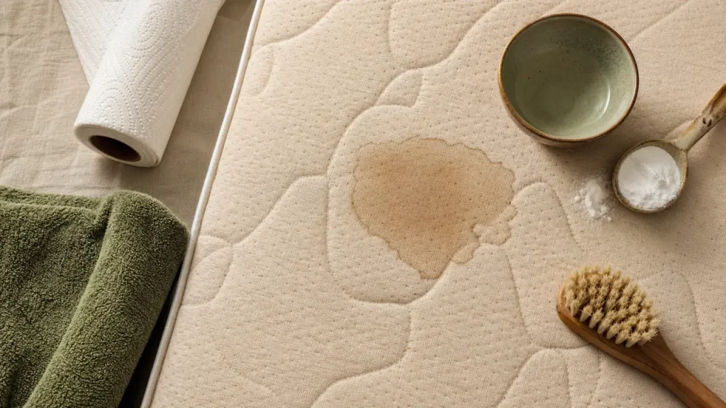 Nettoyage d un matelas taché : taches urine et sang