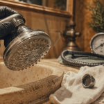 Pas de pression douche : pommeau entartré, calcaire et manomètre à vérifier