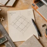 Pose carrelage diagonale 45° : calepinage et outils