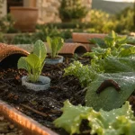 Protéger son potager des limaces : anneaux anti-limace et jeunes plants après pluie