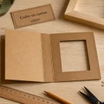 Cadre photo fabriquer : cadre DIY carton kraft, mesures