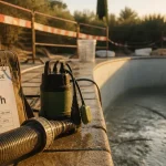 Combien de temps pour vider une piscine de 50m3 : pompe vide-cave et flexible